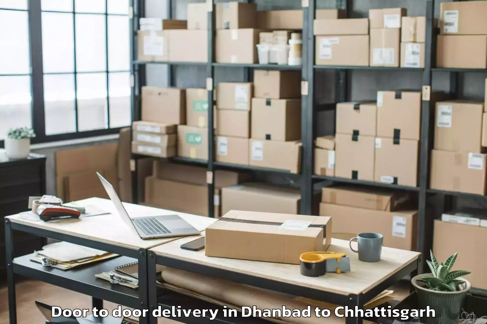 Expert Dhanbad to Akaltara Door To Door Delivery